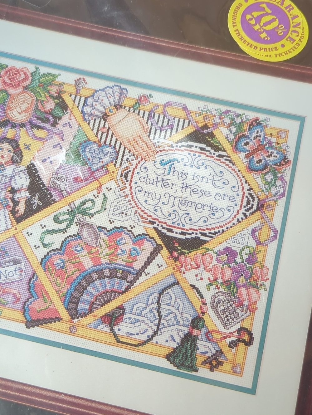 Counted Cross-Stitch Wall Art Kit Bundle Of 2 - Picture 5 of 7